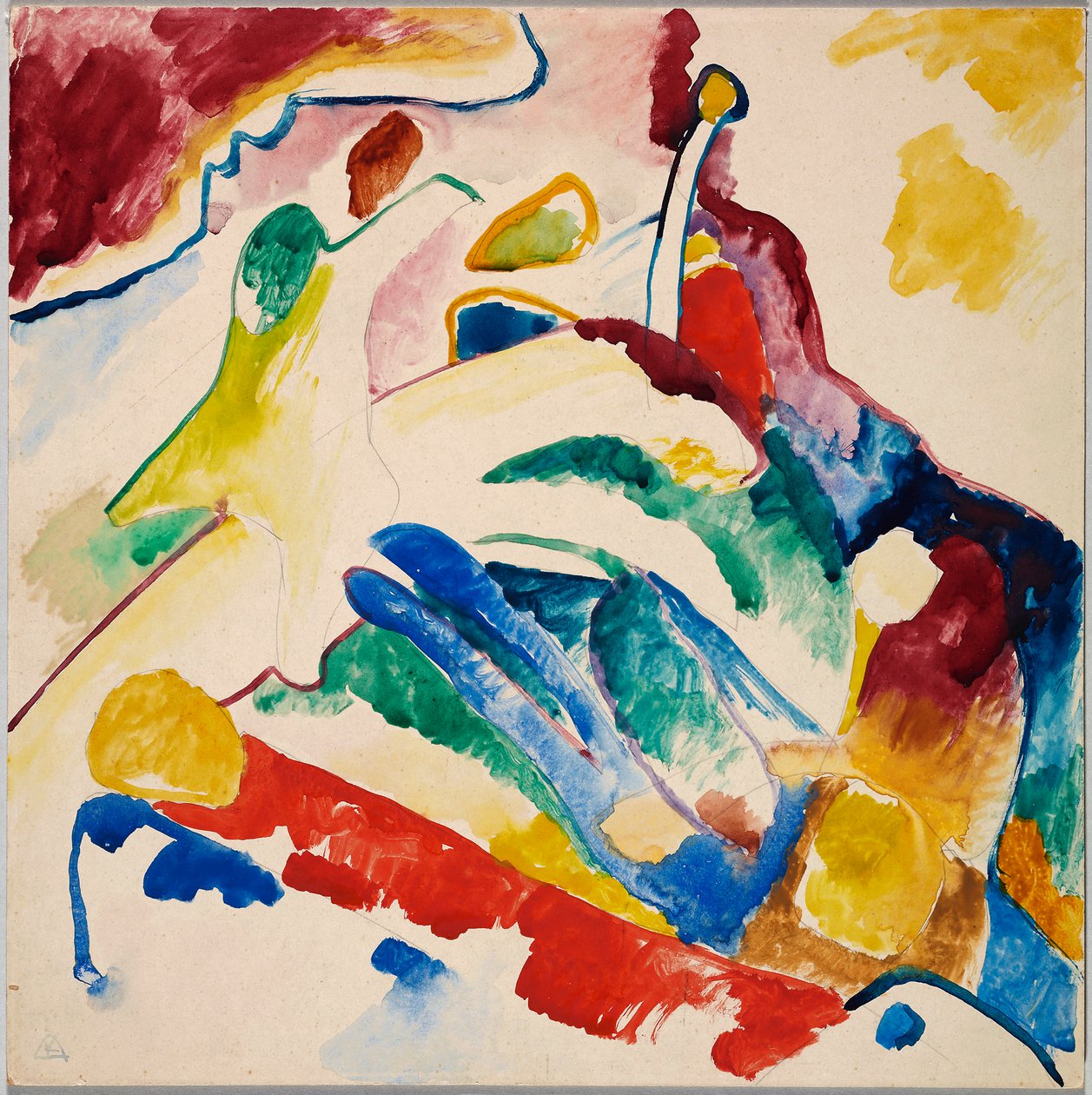 Estudo para «Composição II» de Wassily Kandinsky