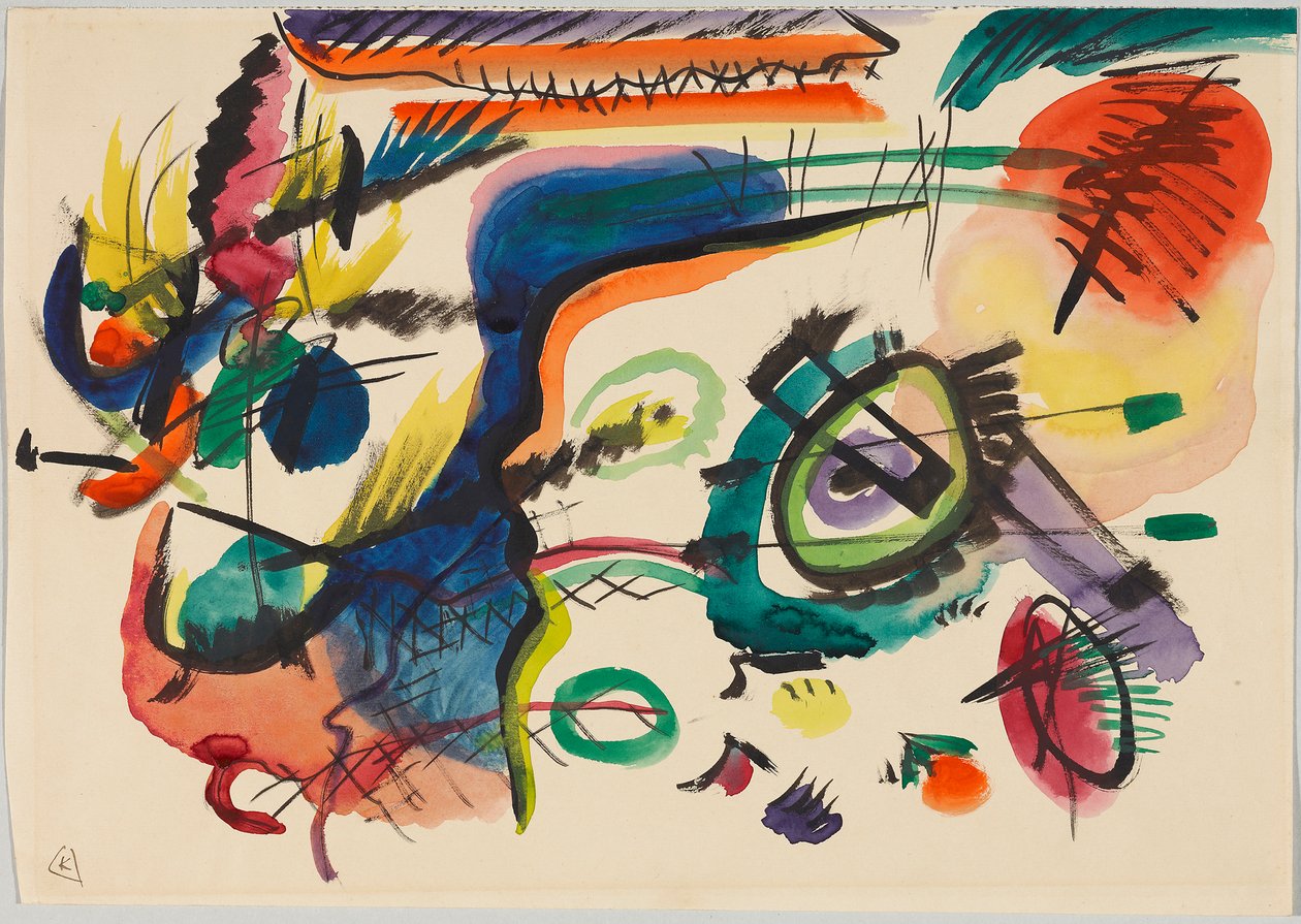 Esboço para «Composição VII» de Wassily Kandinsky