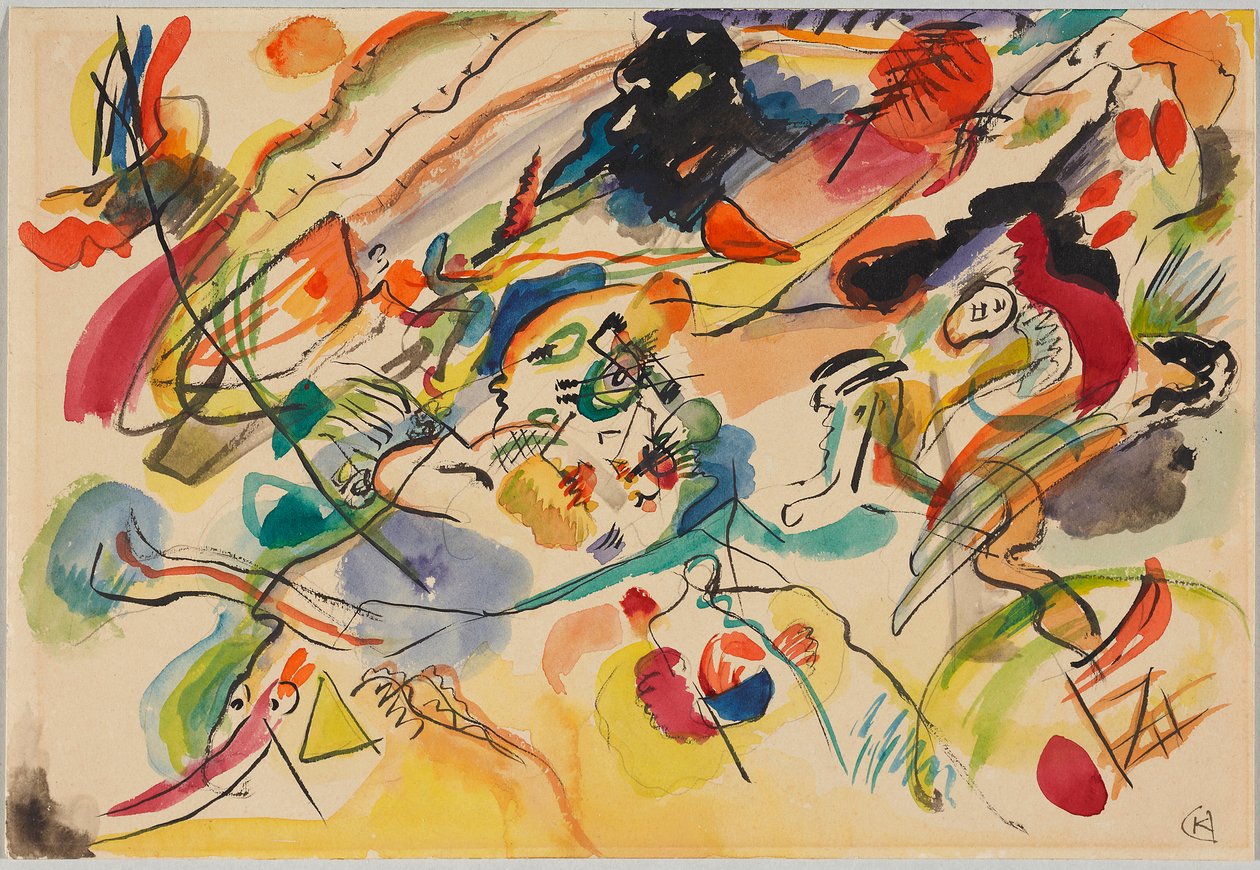 Estudo para "Composição VII" de Wassily Kandinsky
