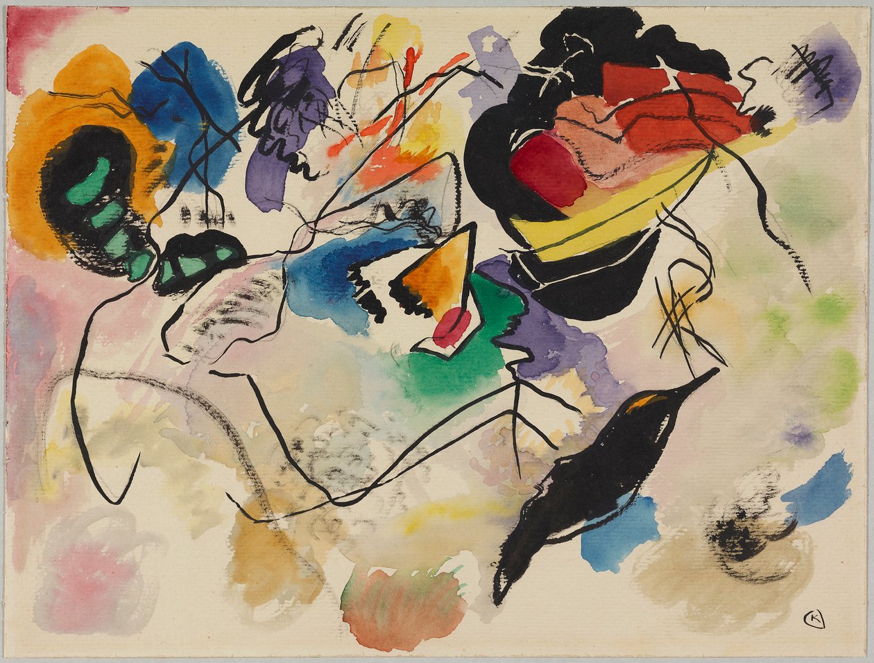Estudo para «Composição VII» de Wassily Kandinsky