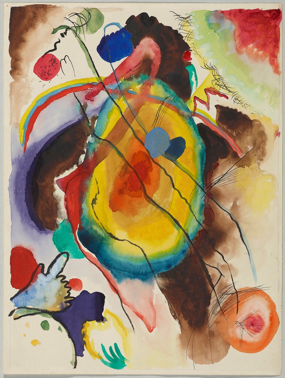 Esboço de um mural para Edwin R. Campbell de Wassily Kandinsky