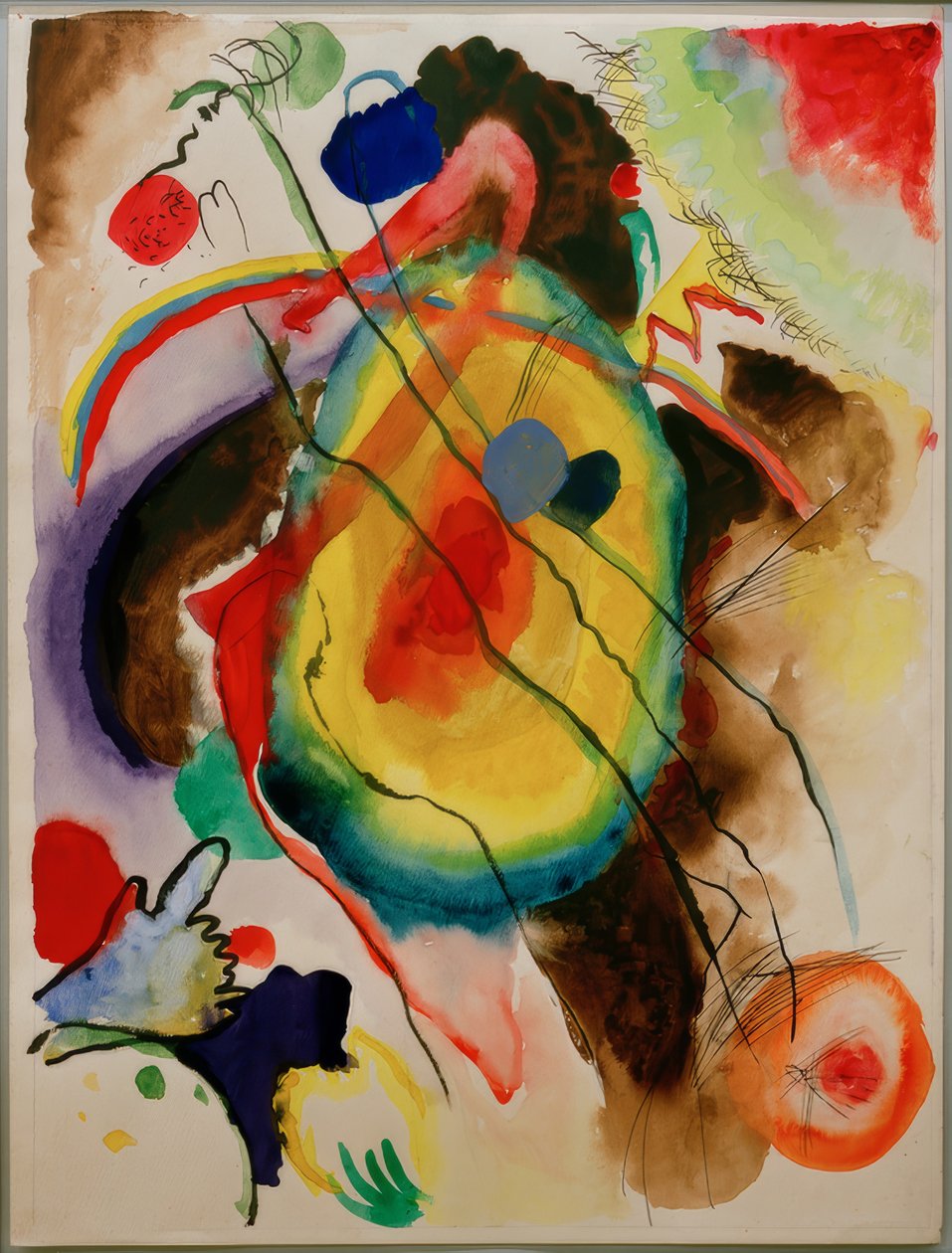 Design para um mural de Edwin R. Campbell de Wassily Kandinsky