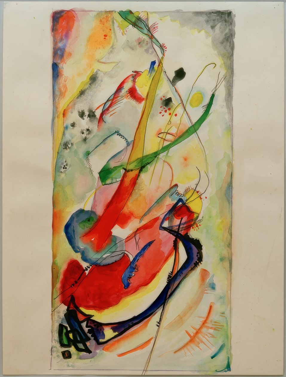 Design para um mural de Edwin R. Campbell No. 1 de Wassily Kandinsky