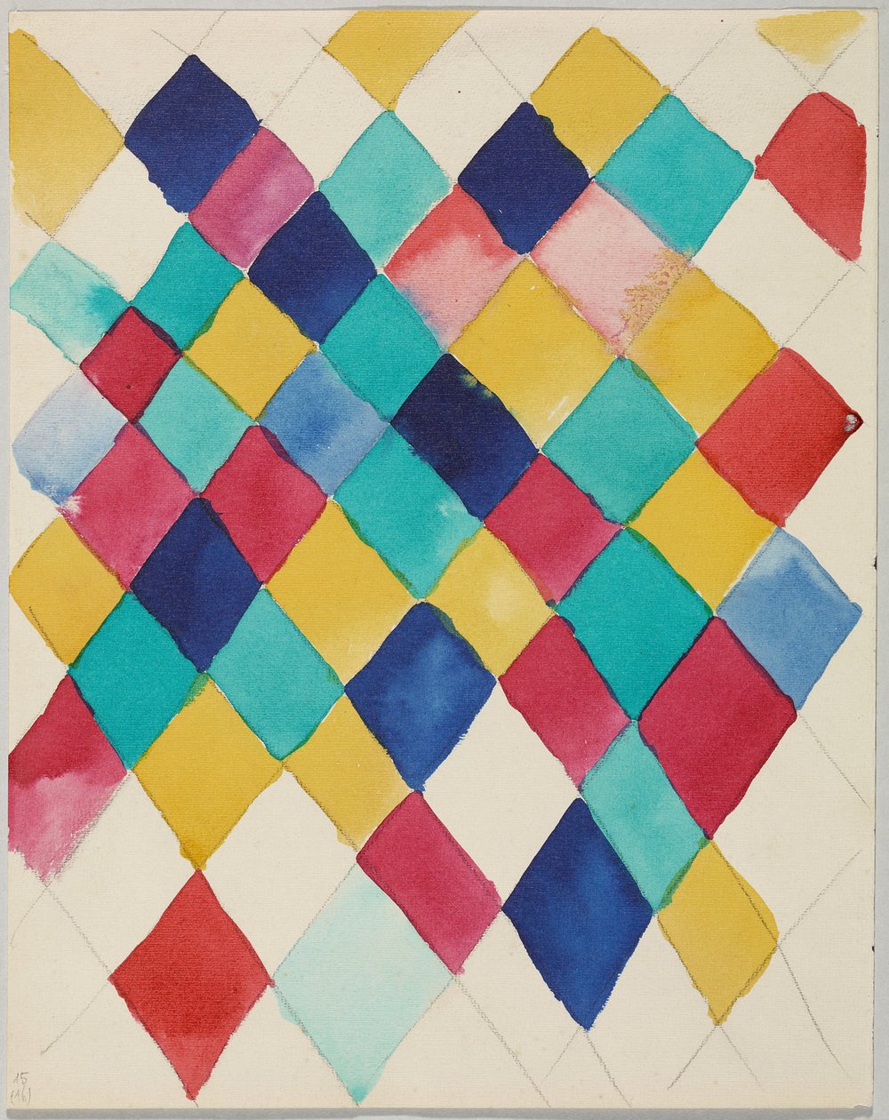 Estudo das cores com diamantes de Wassily Kandinsky