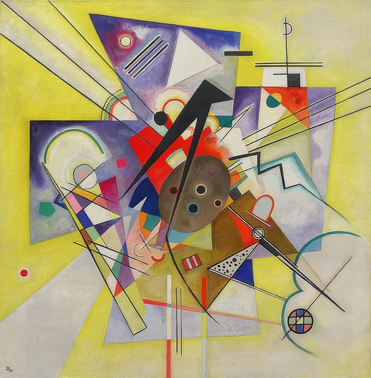 Escolta amarela. 1924 de Wassily Kandinsky