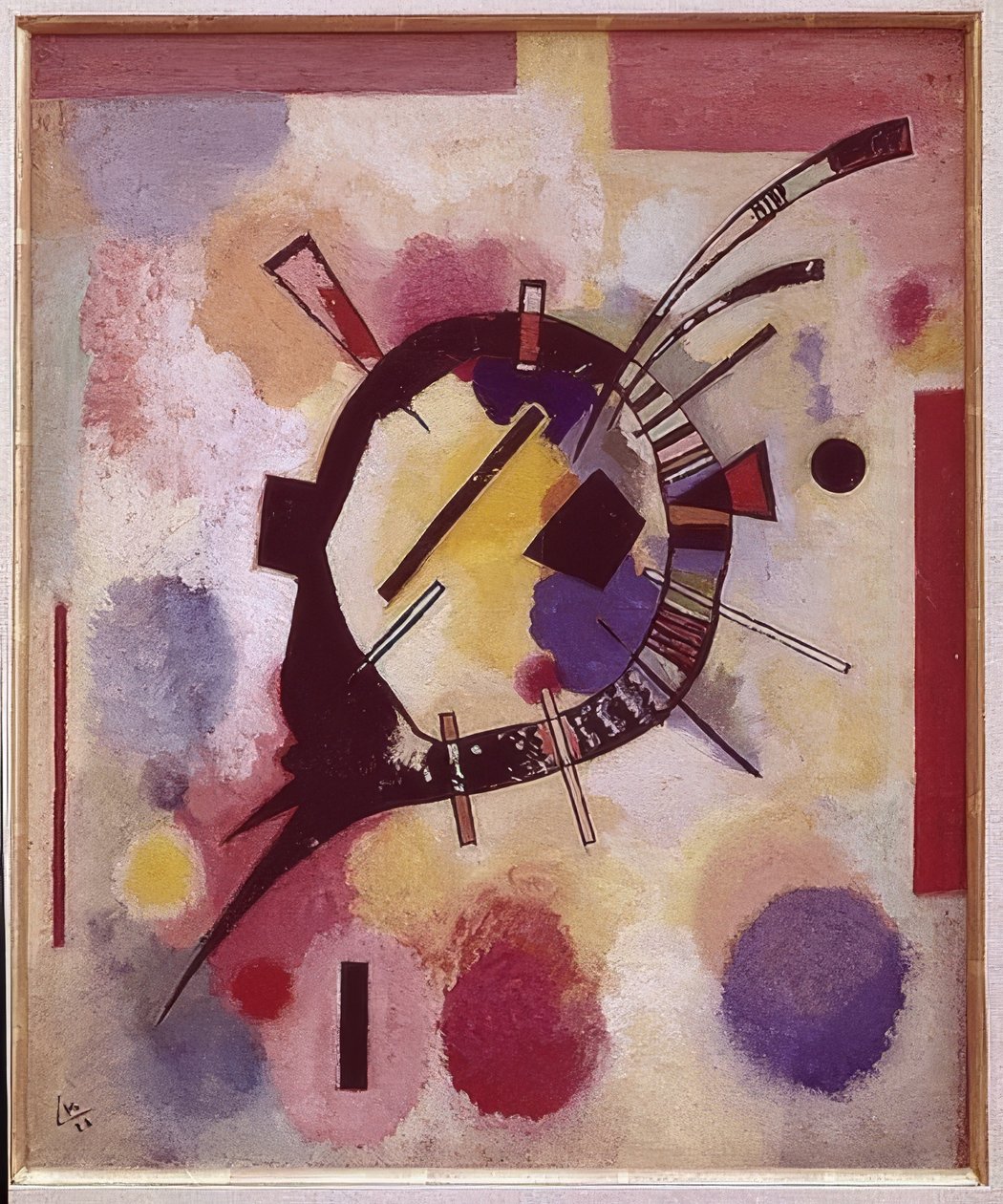 Centro amarelo. 1926 de Wassily Kandinsky