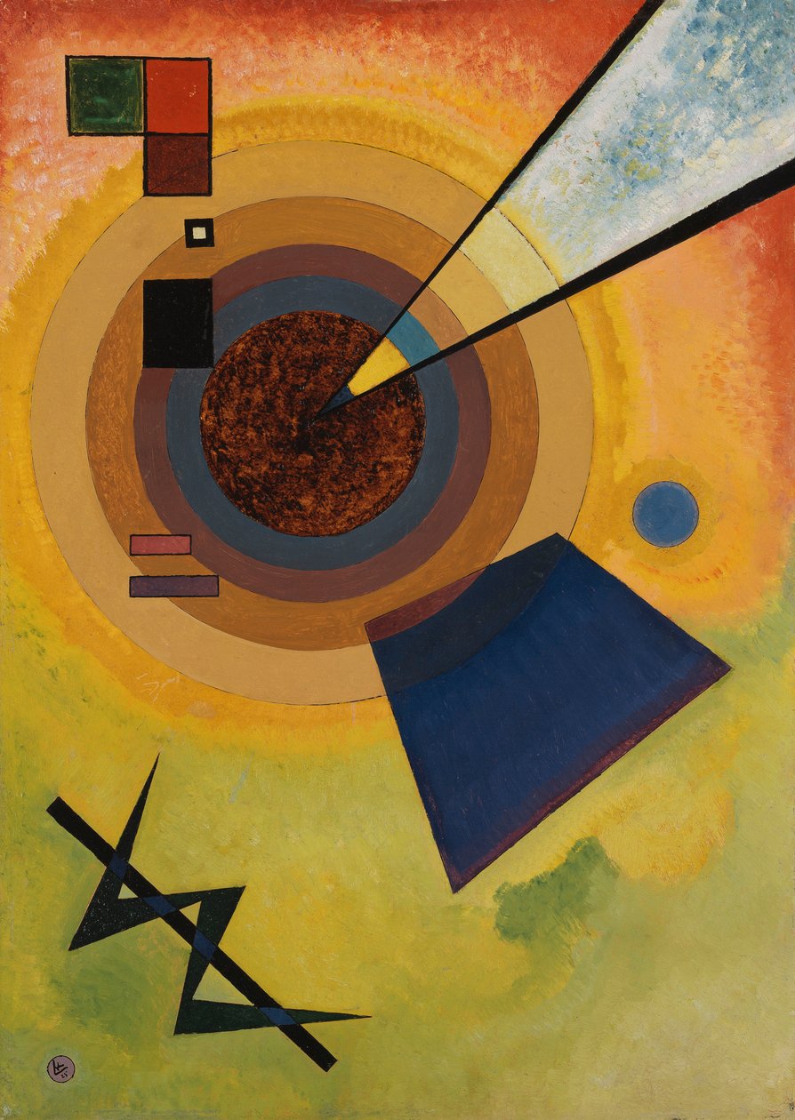 Verde e Vermelho de Wassily Kandinsky