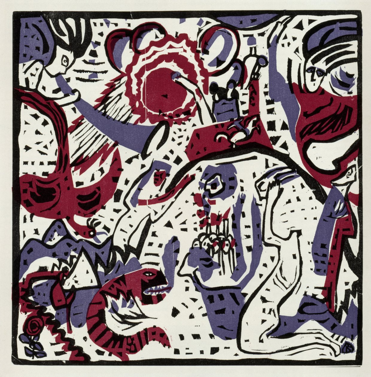 Grande ressurreição (Reimpressão em «Derrière le Miroir», 42, 1051) de Wassily Kandinsky