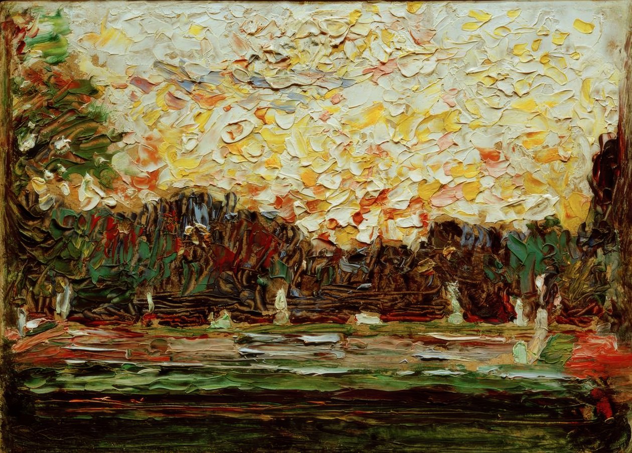 Grande fonte no parque Nymphenburg de Wassily Kandinsky