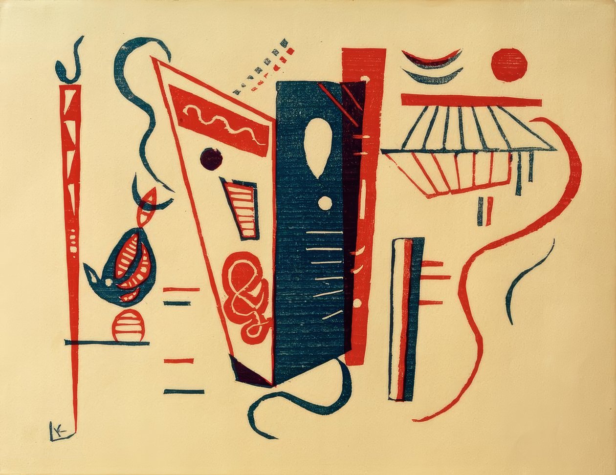 Xilogravura para XX. siècle, nº 5-6 de Wassily Kandinsky