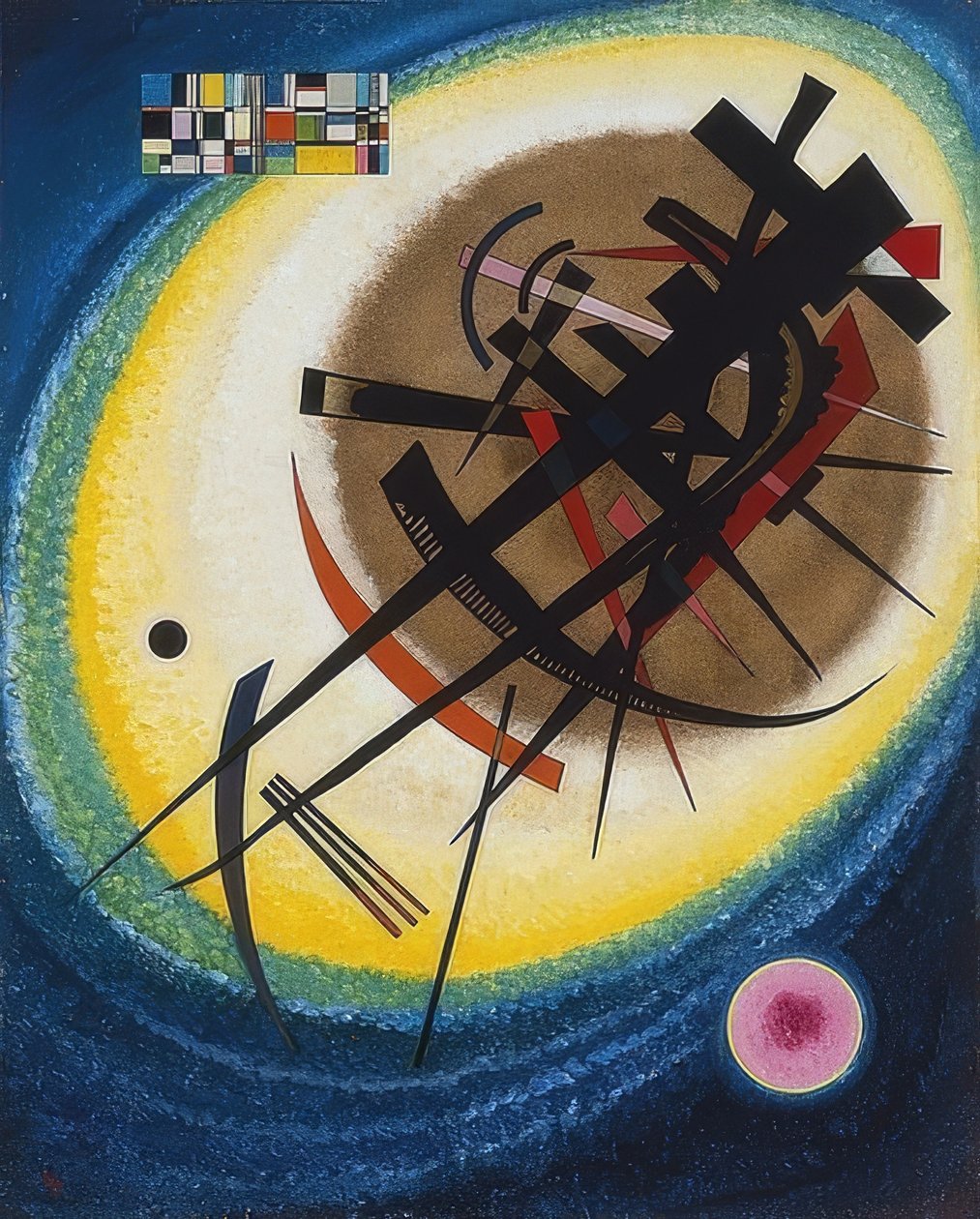 Na luz oval. 1925 de Wassily Kandinsky