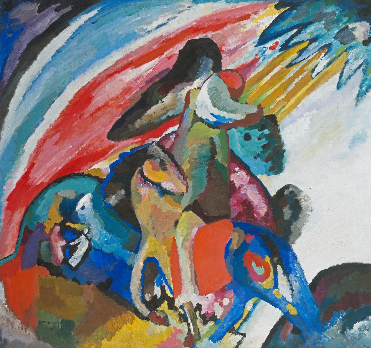 Improvisação 12 (O cavaleiro) de Wassily Kandinsky