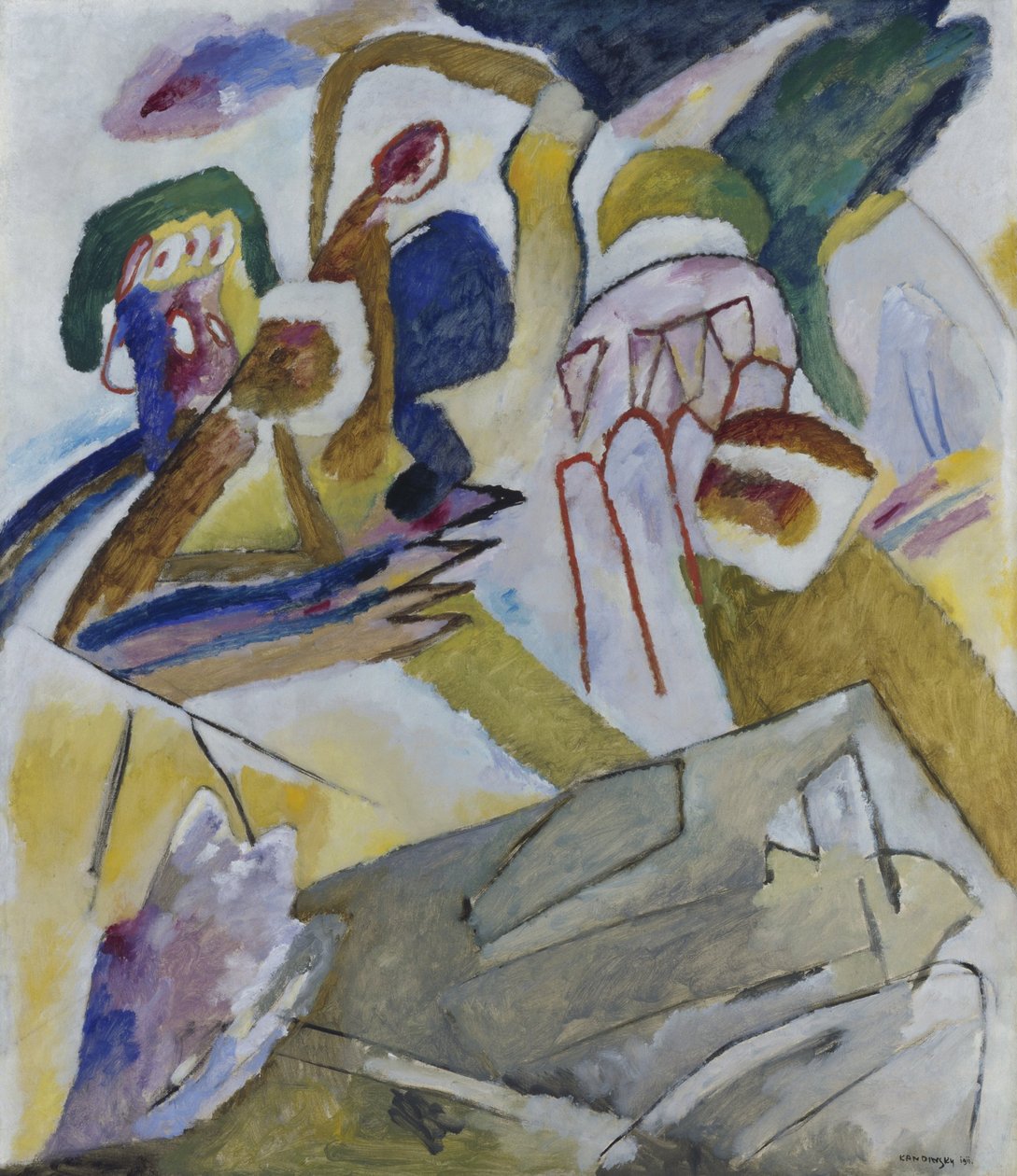 Improvisação 18 (com lápide) de Wassily Kandinsky
