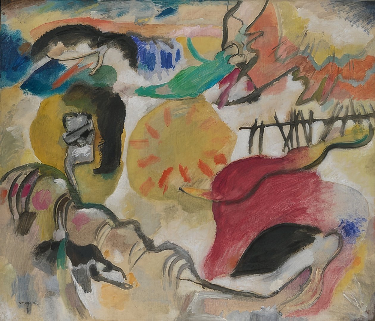 Improvisação 27 (Jardim do Amor II). 1912 de Wassily Kandinsky
