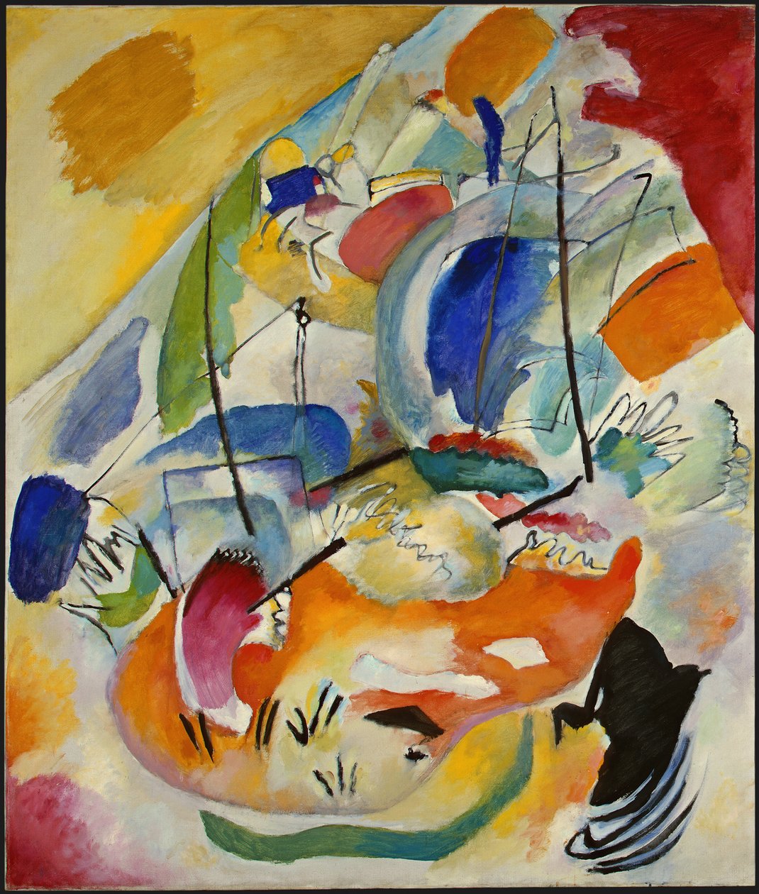 Improvisação 31 Batalha no Mar de Wassily Kandinsky
