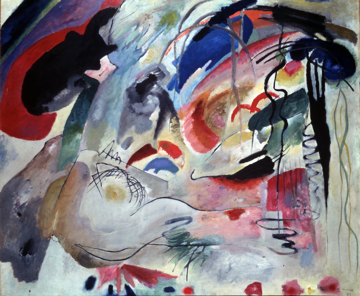 ""Improvisação 34"" por Painter Day Wassily Kandinsky (Au Wassily Kandinsky au Kandinsky de Wassily Kandinsky