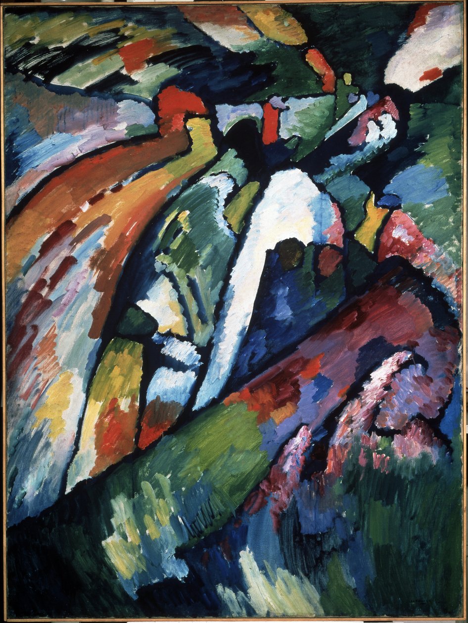 "Improvisation 7" Pintura de Vassily Kandinsky (ou Wassily Kandinski ou Kandinskij de Wassily Kandinsky