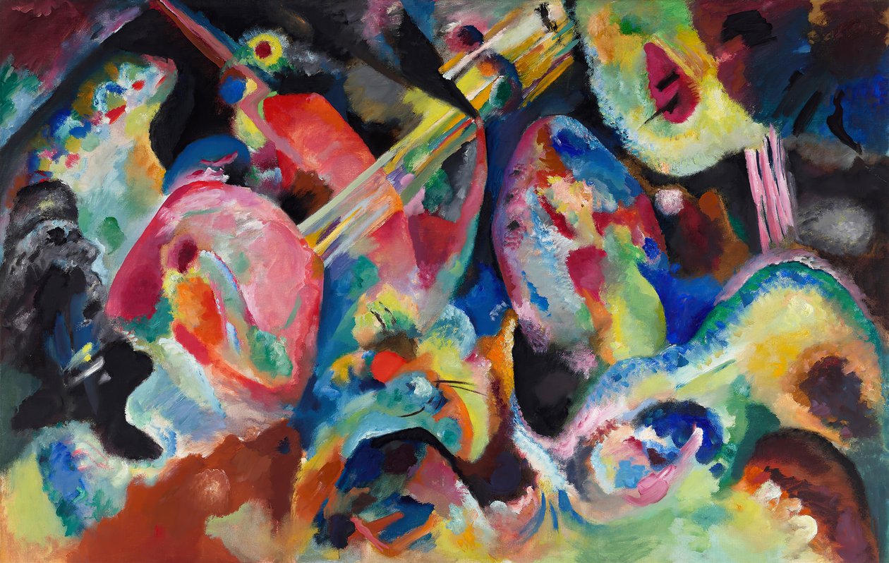 Improvisação. Dilúvio, 1913. de Wassily Kandinsky