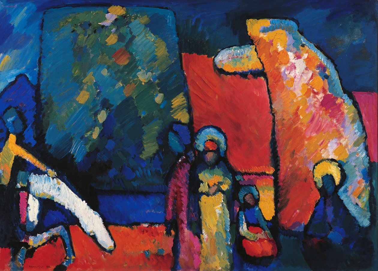 Improvisação nº 2 (Marcha Funerária) de Wassily Kandinsky