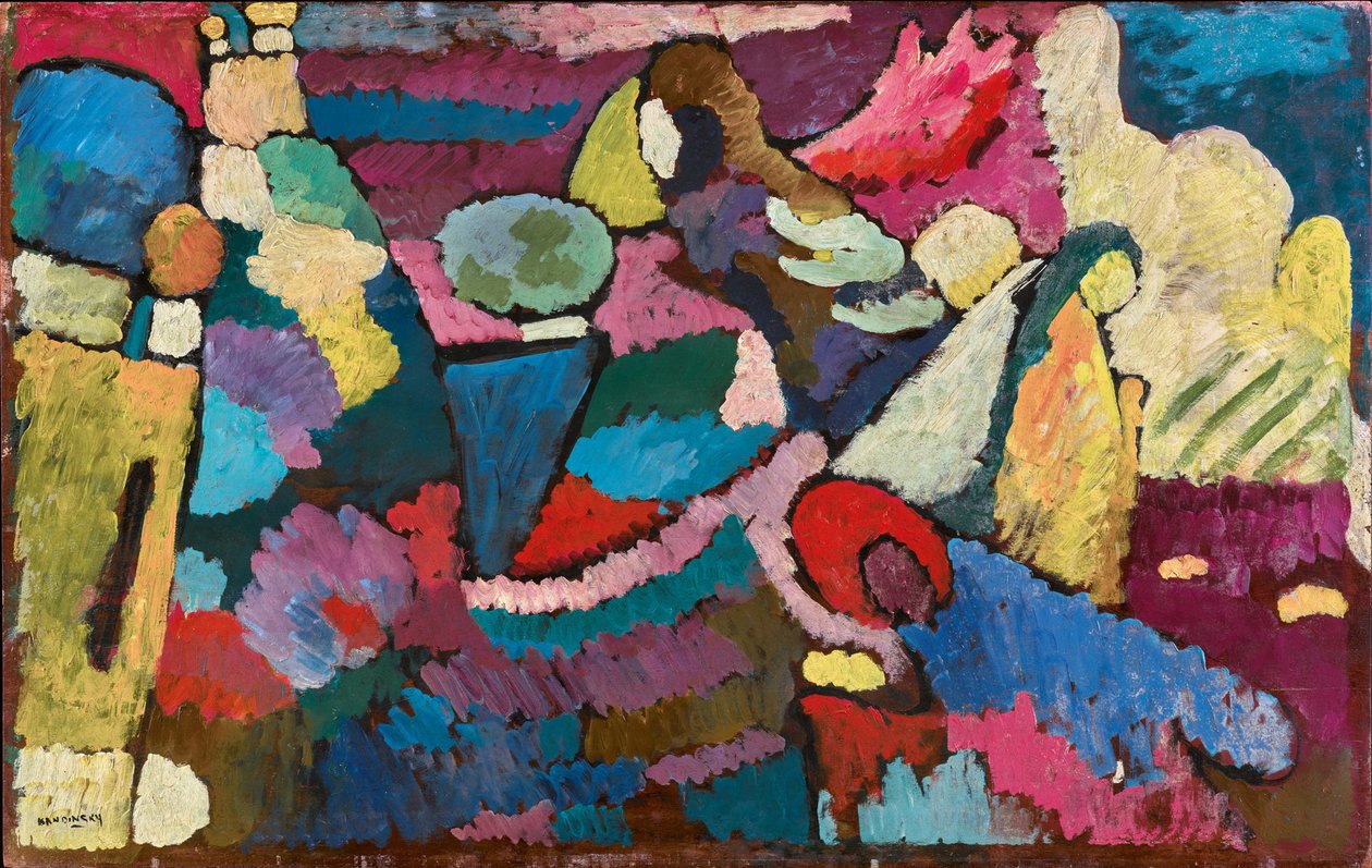 Improvisação em mogno, 1910. de Wassily Kandinsky