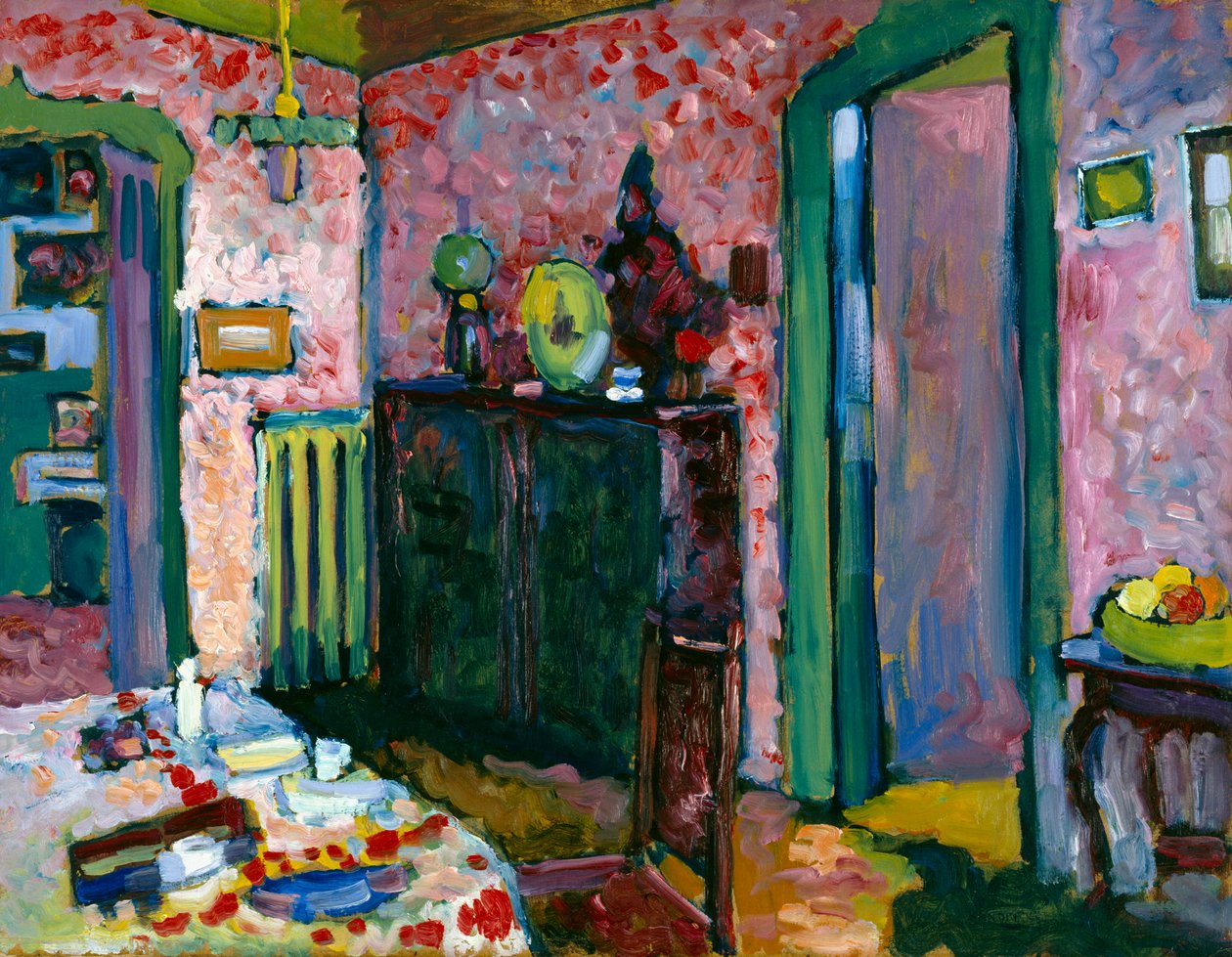 Interior (A minha sala de jantar) de Wassily Kandinsky