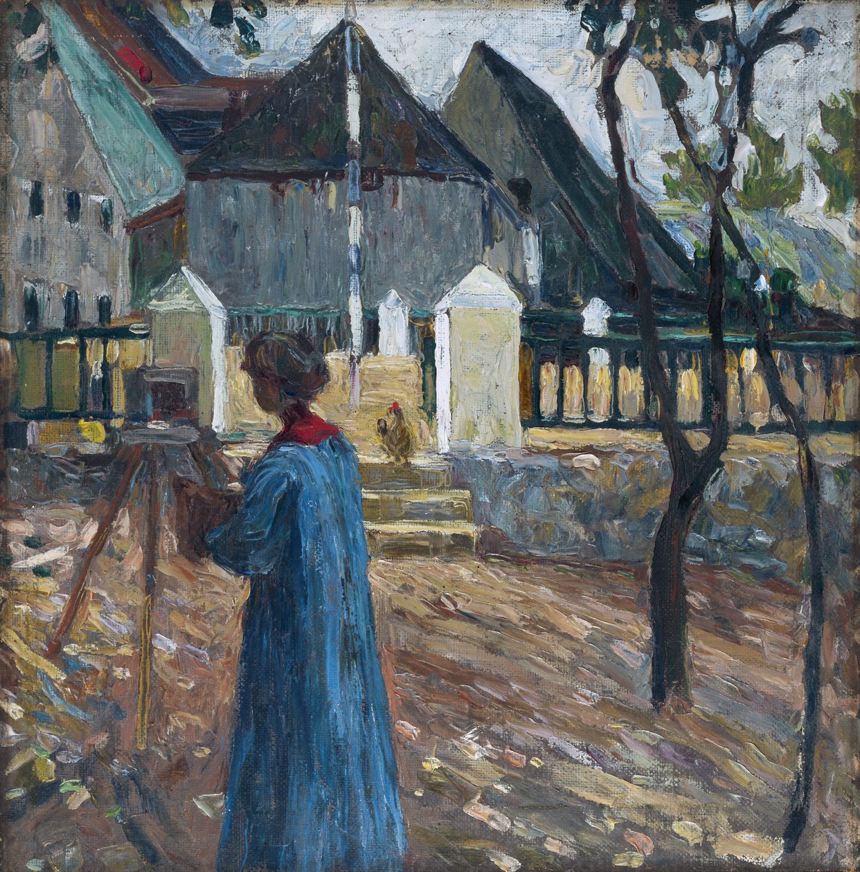 Kallmünz - Gabriele Münter a pintar II de Wassily Kandinsky