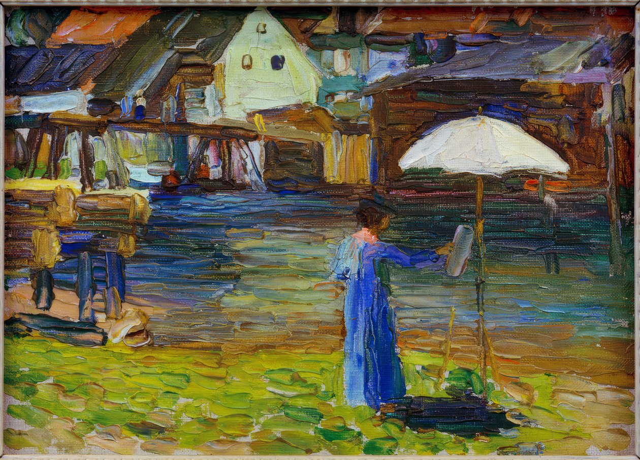 Kallmünz - pintura de Gabriele Münter I de Wassily Kandinsky