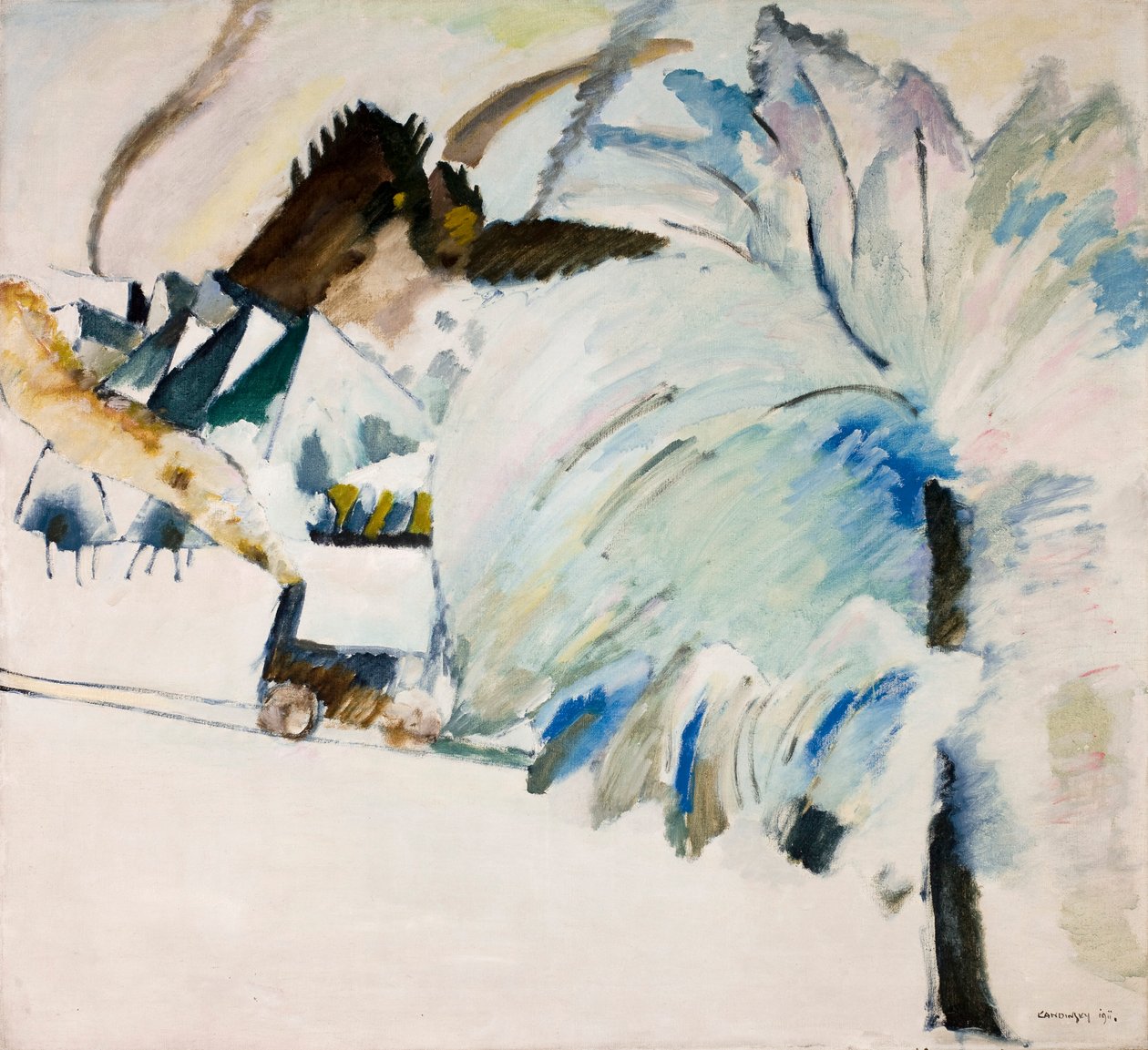 Kandinsky - Paisagem de inverno, 1911 de Wassily Kandinsky