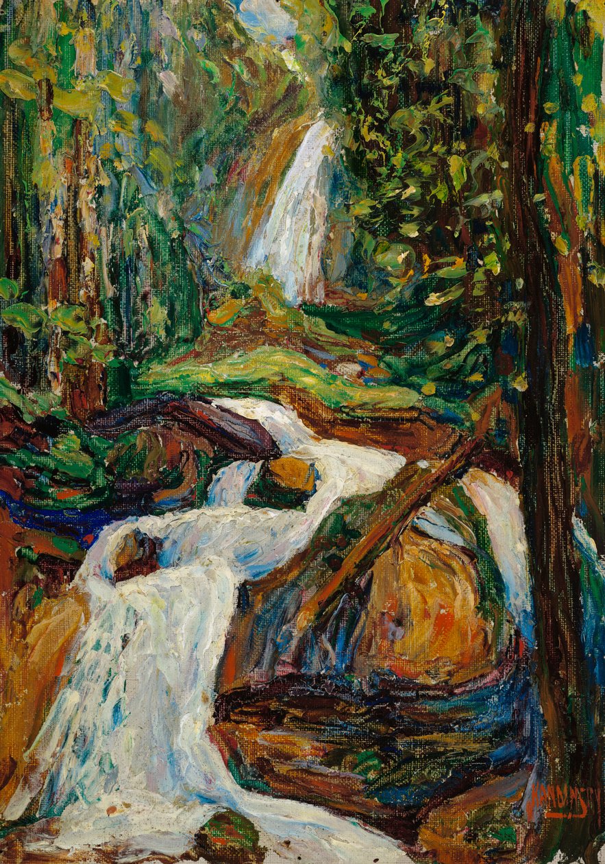 Kochel - Cascata I de Wassily Kandinsky