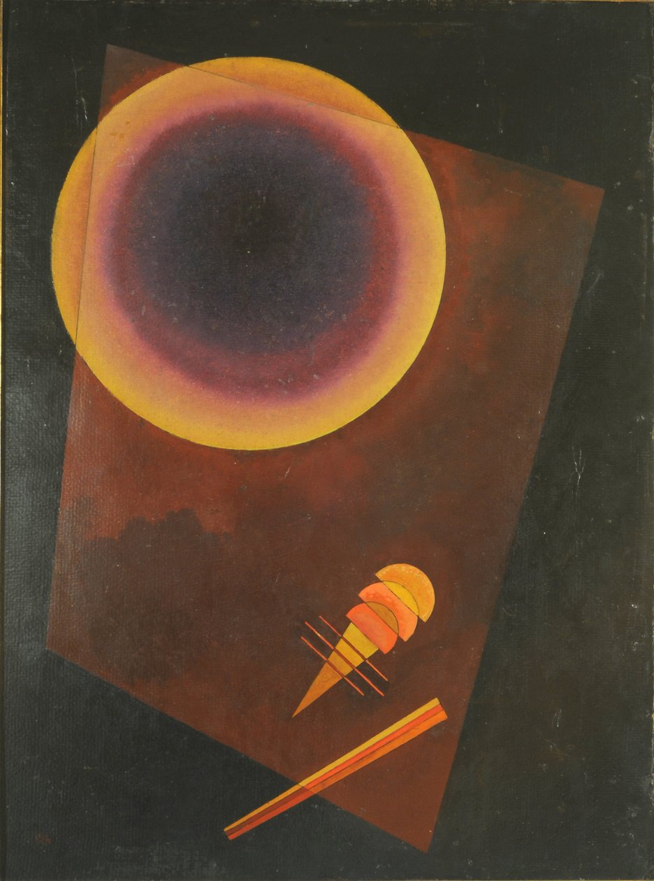 Kreis, Círculo com castanho de Wassily Kandinsky