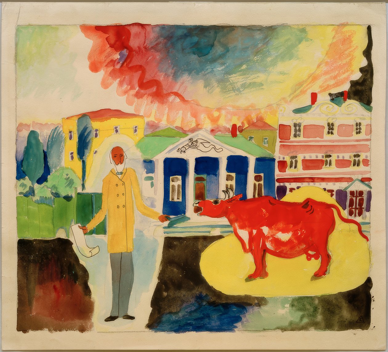 Vaca em Moscou de Wassily Kandinsky