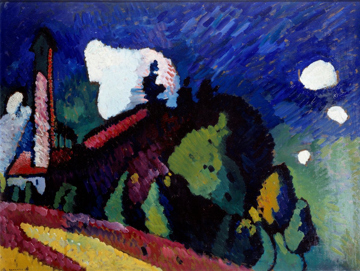 Paisagem na Torre de Wassily Kandinsky