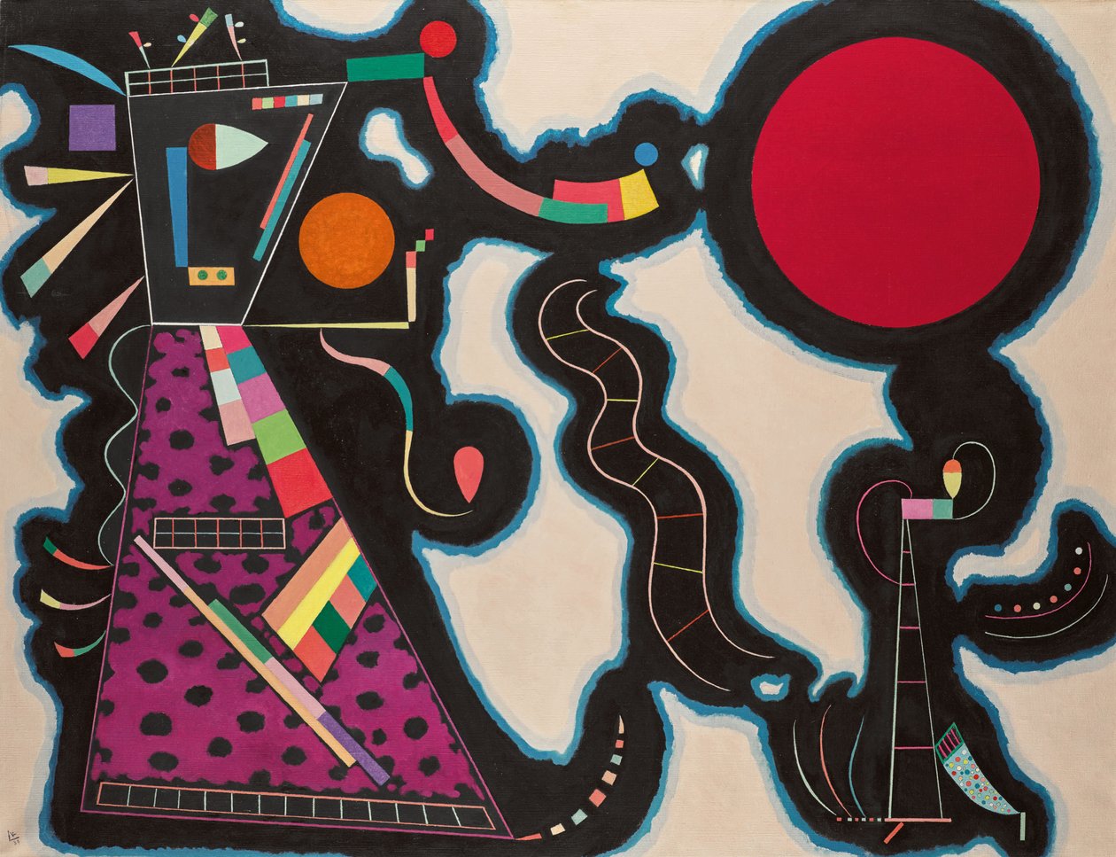 O Círculo Vermelho, 1939. de Wassily Kandinsky
