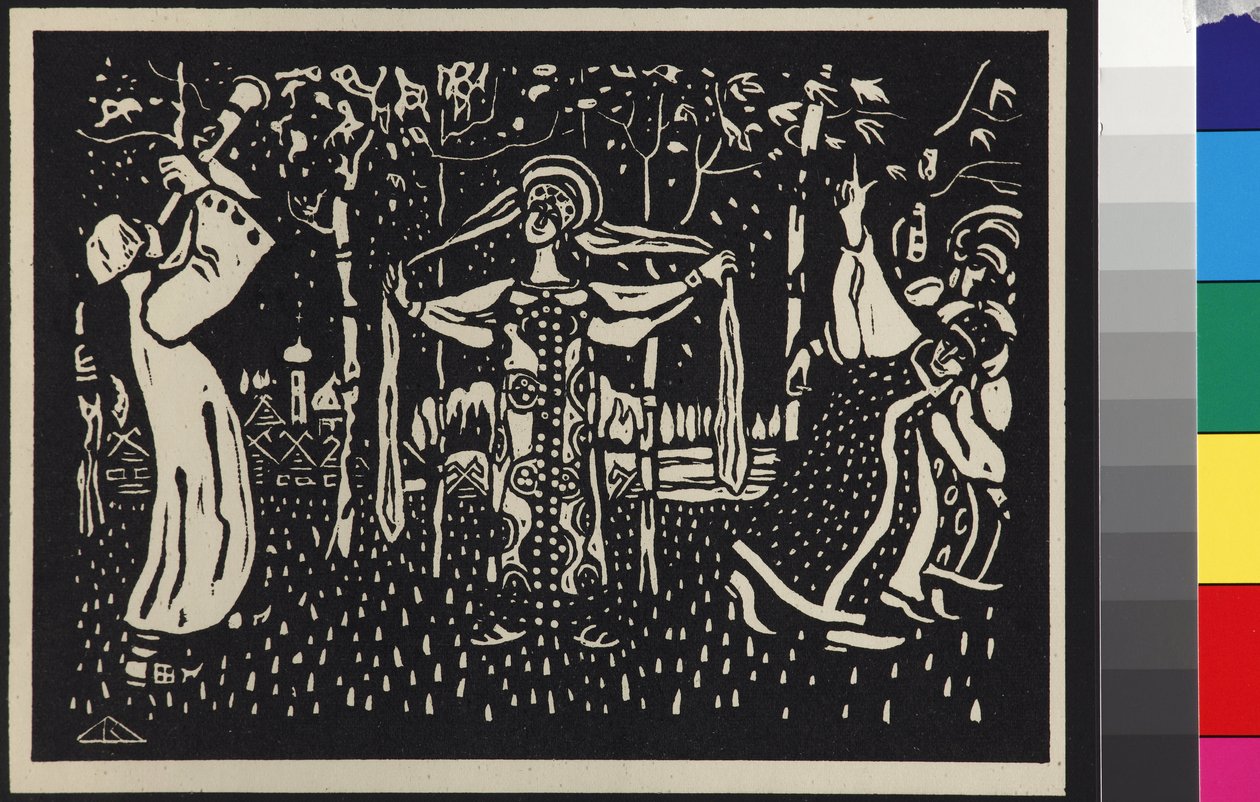 Les bouleaux - as árvores de vidoeiro de Wassily Kandinsky