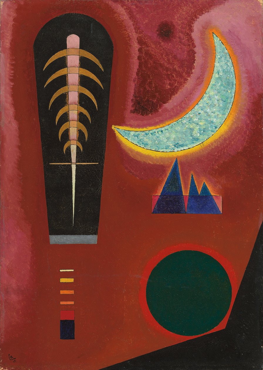 Vagamente em vermelho; Loses im Rot de Wassily Kandinsky