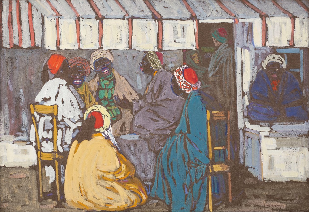 Café Mohren, 1905. de Wassily Kandinsky