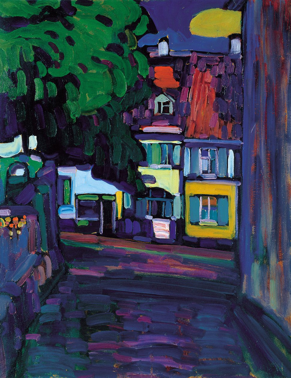 Murnau, Casas no Obermarkt de Wassily Kandinsky