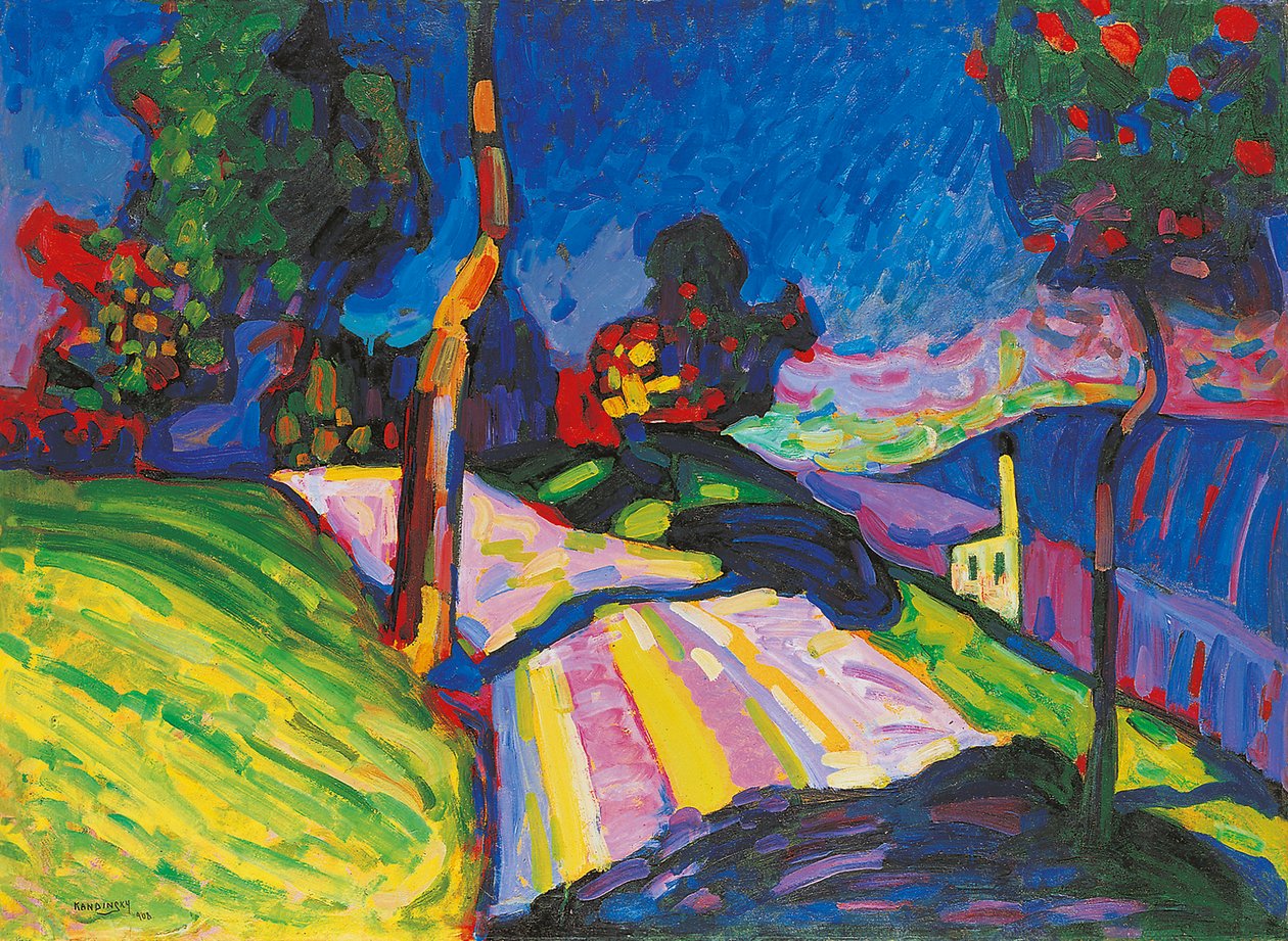Murnau, Kohlgruberstraße, 1908. de Wassily Kandinsky