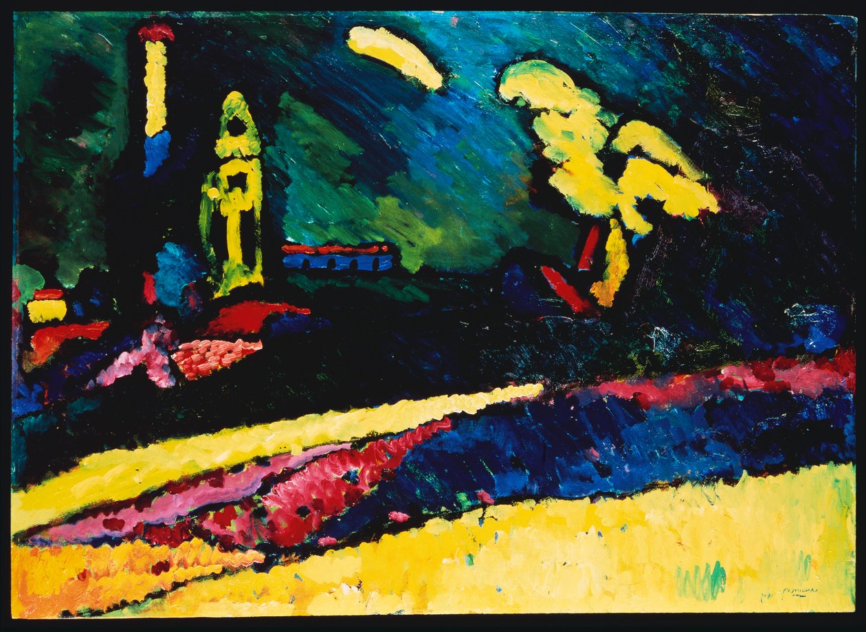 Murnau, Paisagem com Igreja I de Wassily Kandinsky