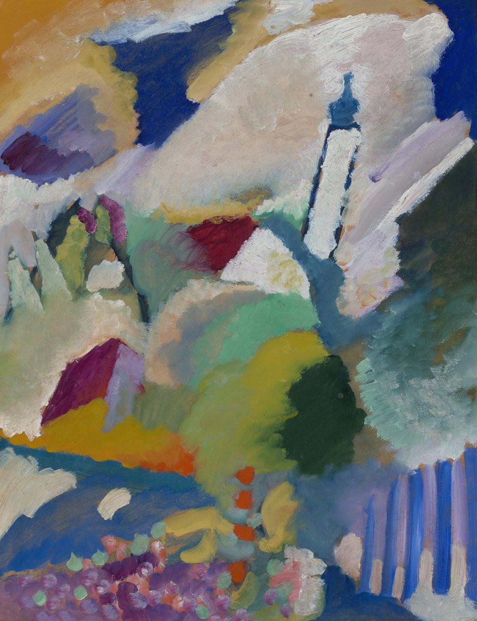 Murnau com a igreja I de Wassily Kandinsky