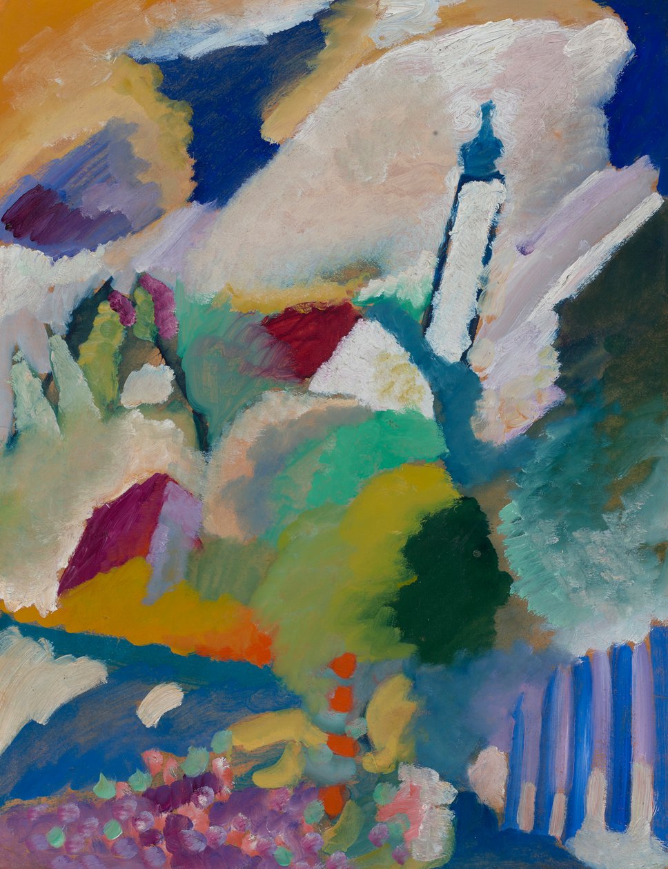 Murnau com a igreja I de Wassily Kandinsky