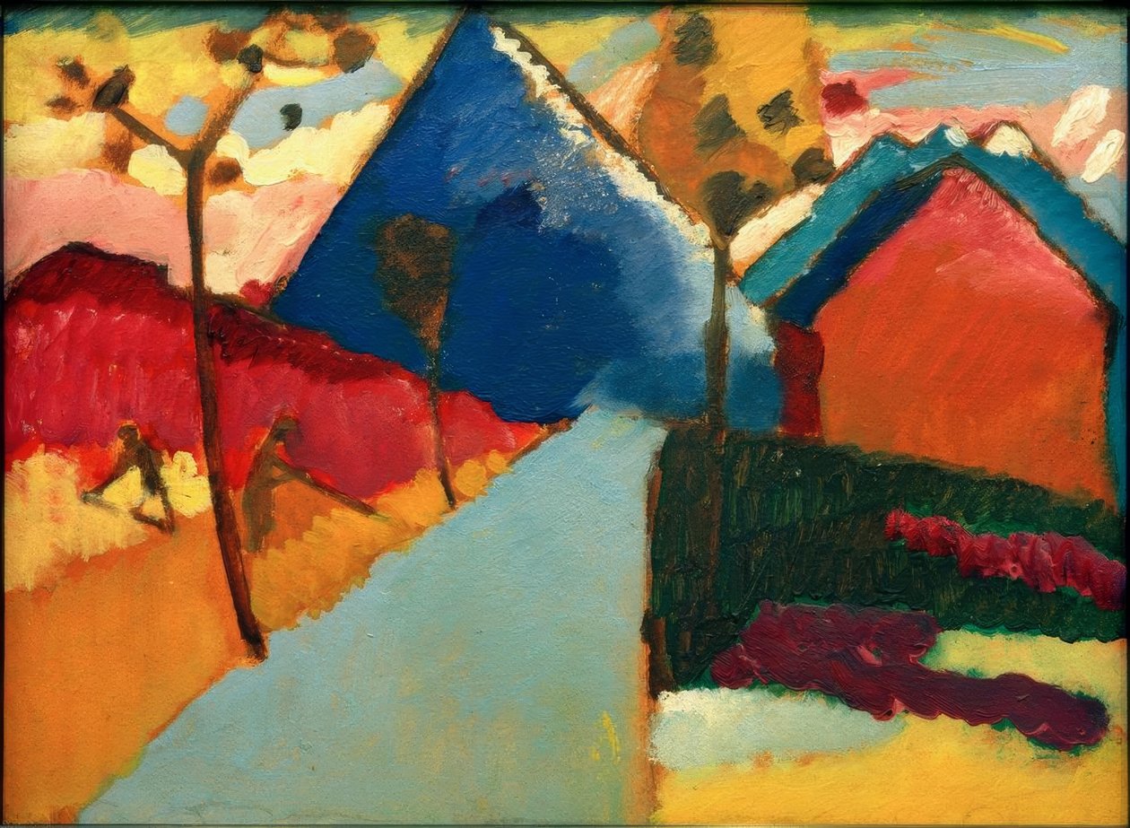 Estudo da natureza de Murnau I de Wassily Kandinsky