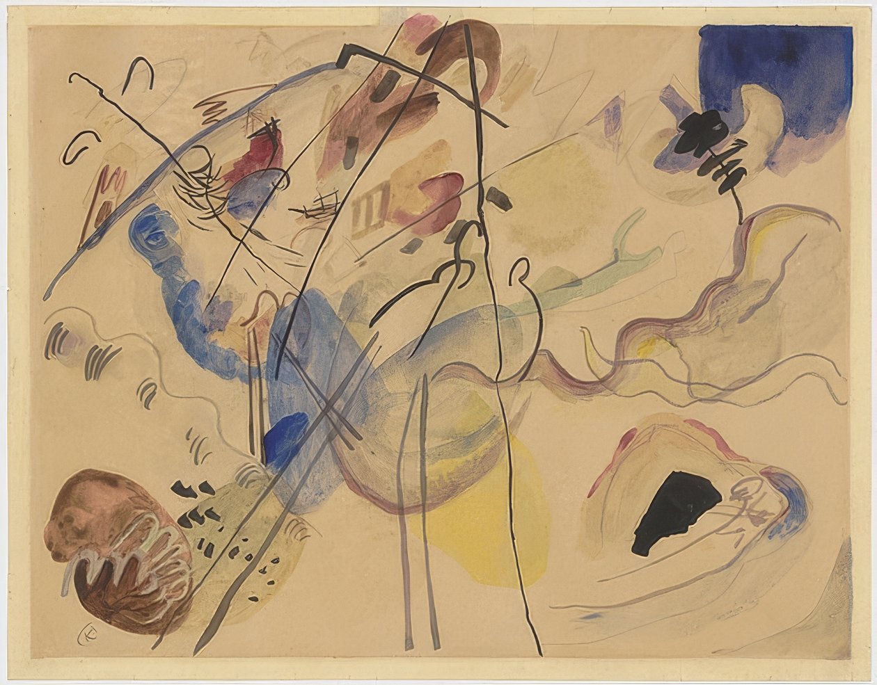 Sem título. 1911-12 de Wassily Kandinsky