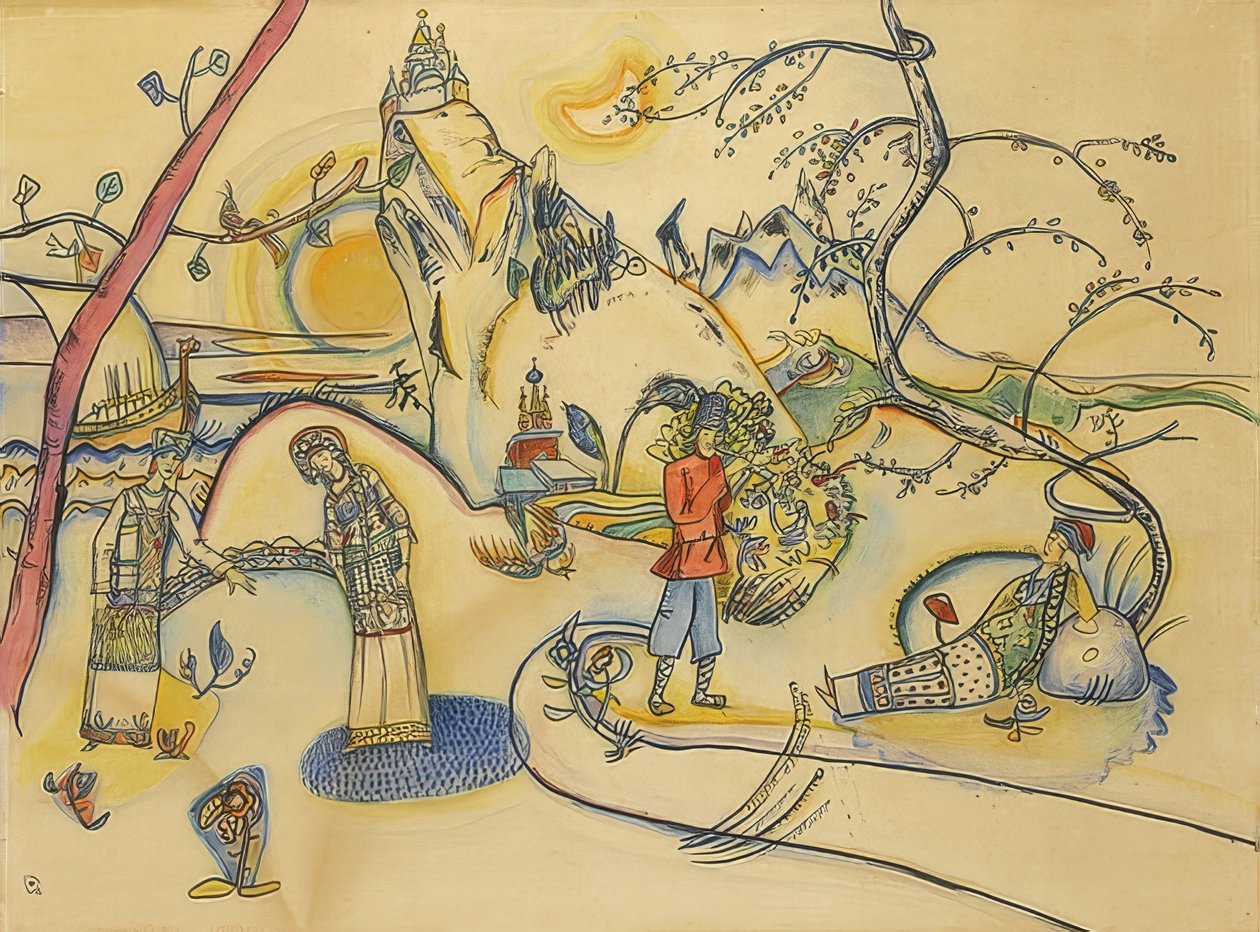 Sem título. 1915 de Wassily Kandinsky