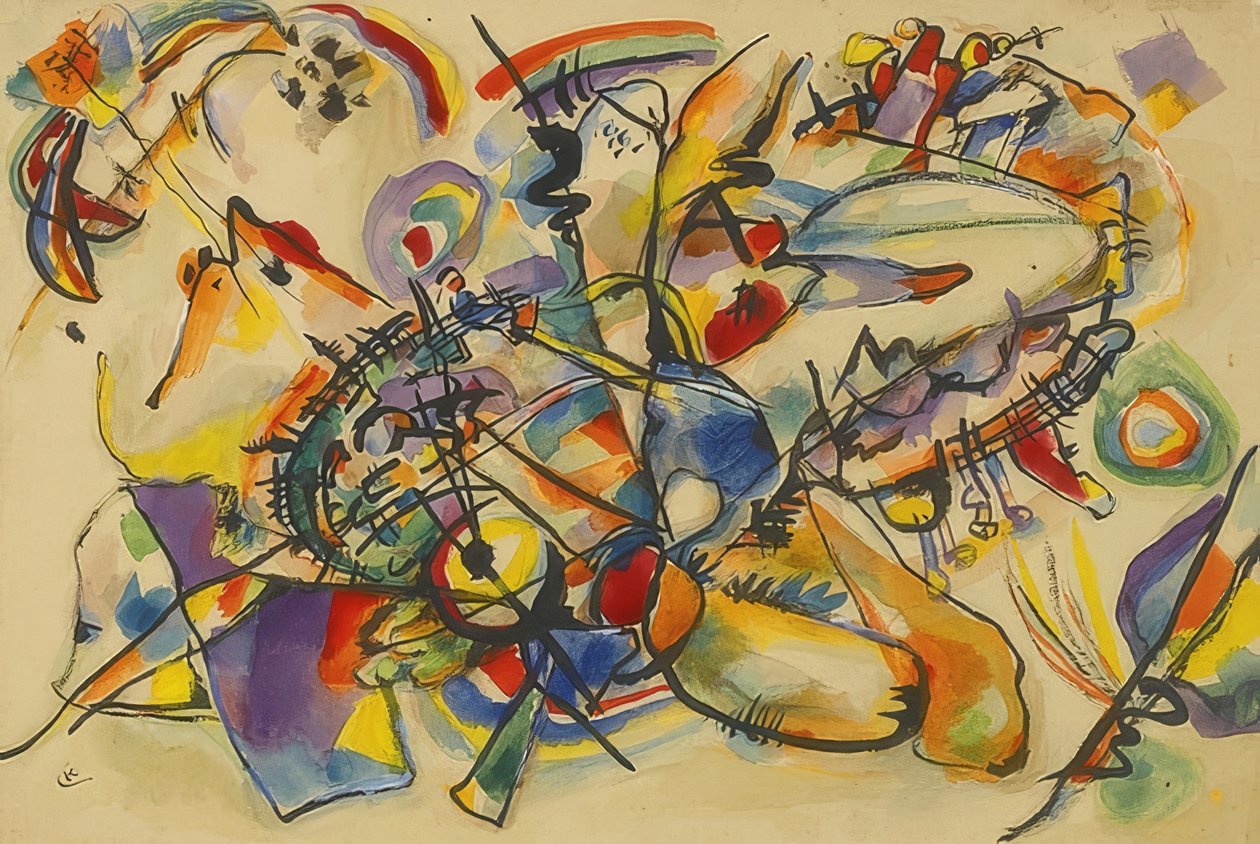 Sem título. Por volta de 1916 de Wassily Kandinsky
