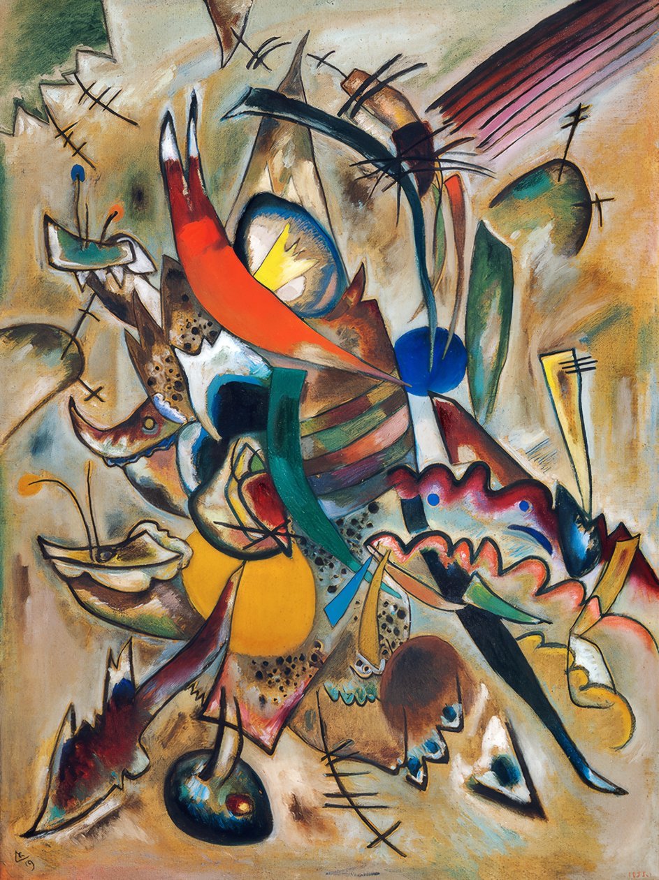 Pintura com pontos de Wassily Kandinsky