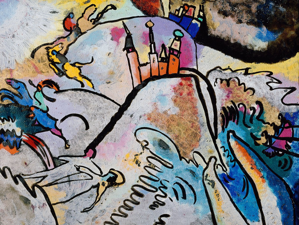 Pintura com o Sol, 1911. de Wassily Kandinsky