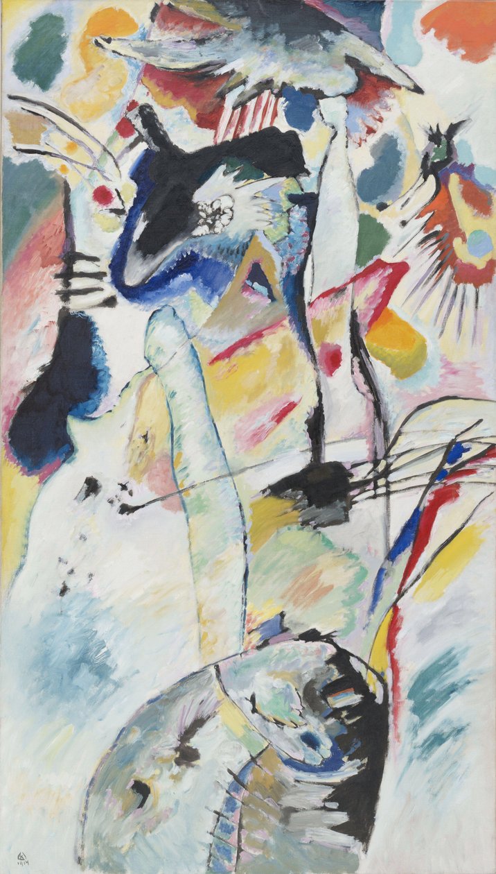 Painel para Edwin R Campbell N 3 - Peinture de Vassily Kandinsky (ou Wassily Kandinski ou Kandinskij) de Wassily Kandinsky