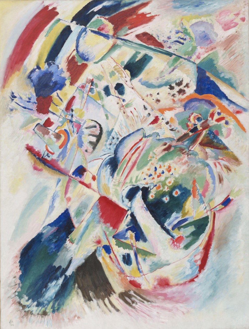 "Painel para Edwin R Campbell N 4" Peinture de Vassily Kandinsky (ou Wassily Kandinski ou Kandinskij) de Wassily Kandinsky