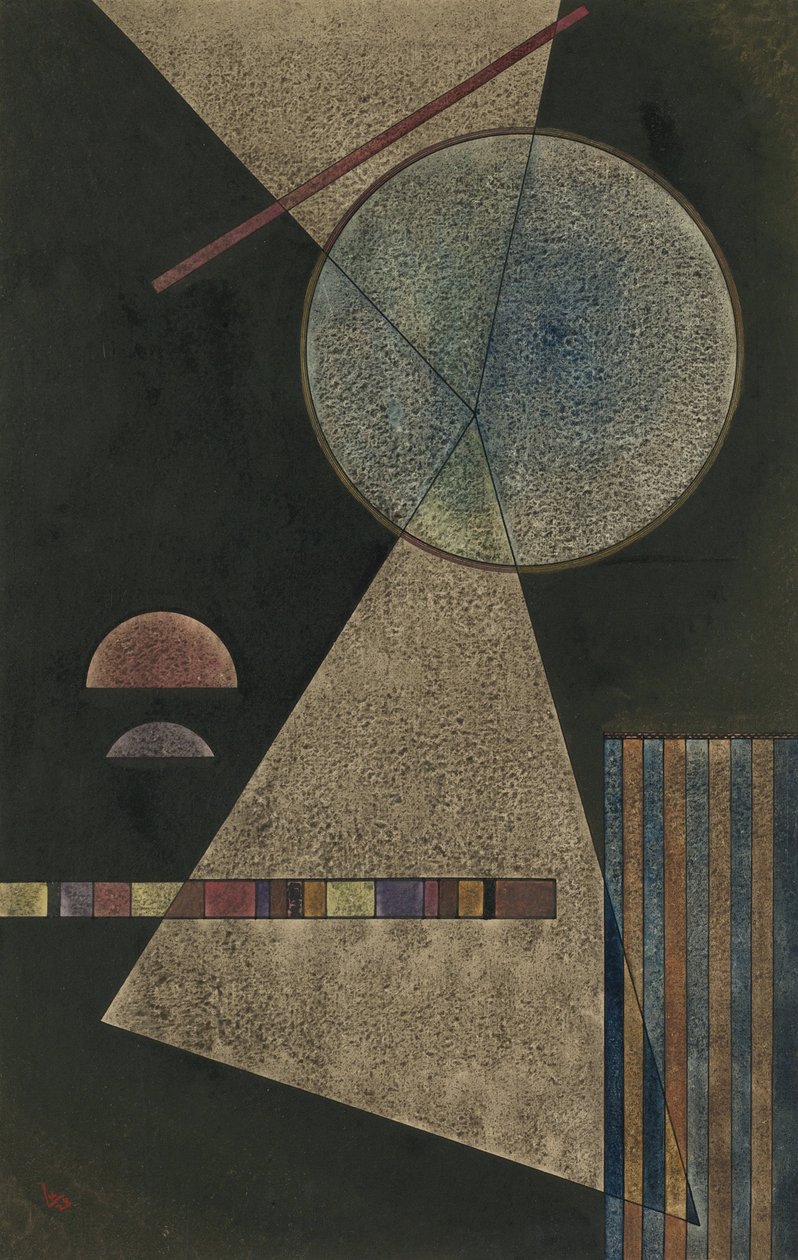 "Aquarela e guache de Vassily Kandinsky (ou Wassily Kandinski ou Kandinskij) de Wassily Kandinsky